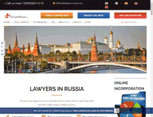 Tablet Screenshot of lawyersrussia.com